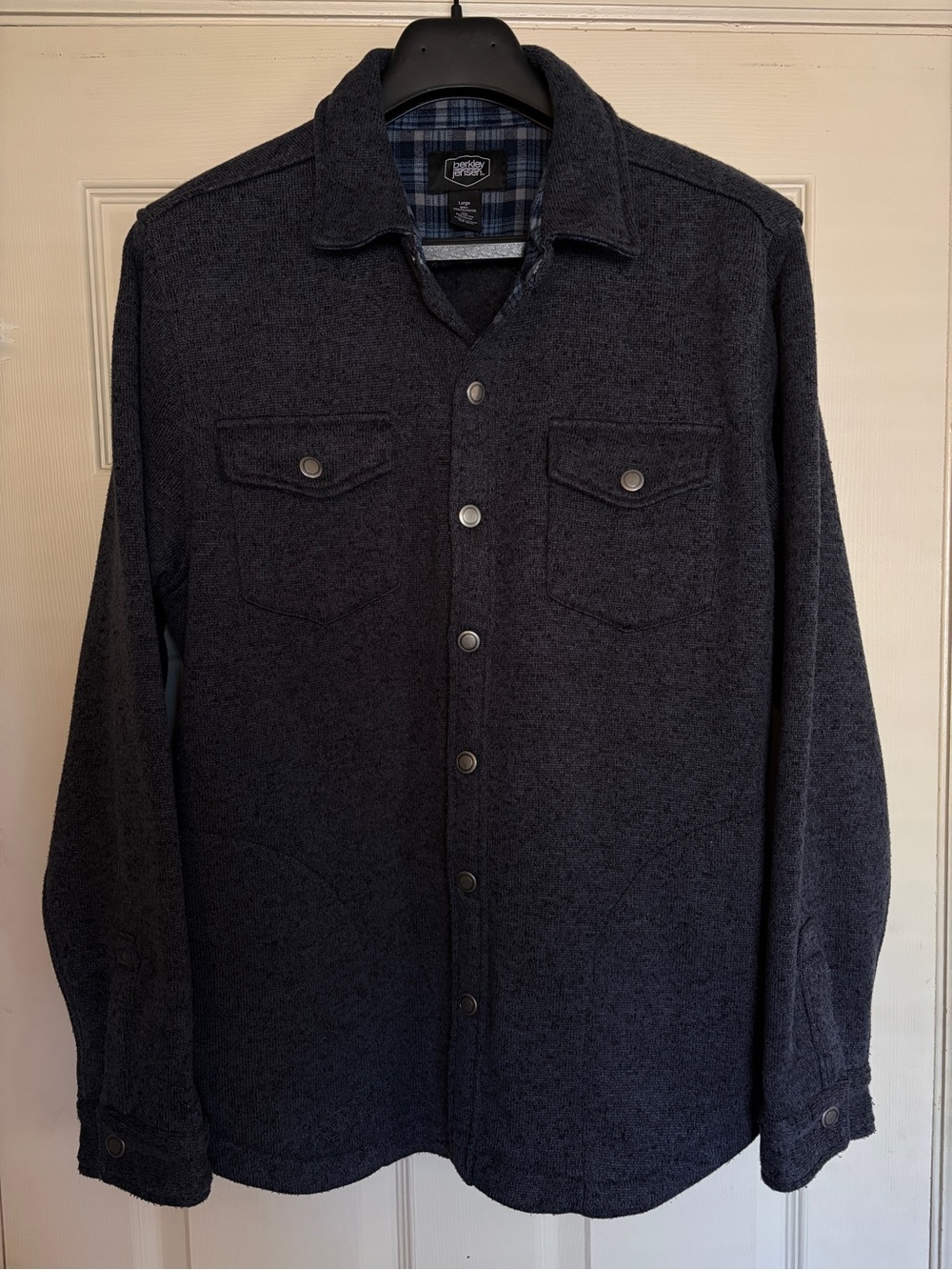 ⭐️Berkley Jensen Snap Front Sweater fleece shirt / jacket